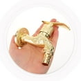 thumbnail image 4 of OULII wall mountfaucet Antique Style Golden Zinc Alloy Stable Characteristics 1Pack, 4 of 8