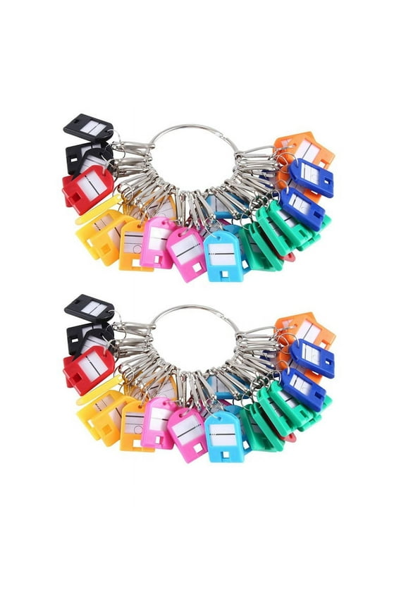 2X Portable Key Organizer, with 30 Individual Spring Hooks and Key Tags for Multiple Keys, for Office, Janitor2 x Portable Key Organizer