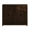 thumbnail image 6 of Mid Century Modern V-Shape Storage Cabinet, Dark Walnut Buffet for Slim Spaces in Living Room and Hallway, 6 of 9