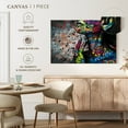 thumbnail image 5 of Elephant Stock Vivid Female Portrait Wall Art - Horizontal Canvas Wall Art - Living Room Wall Decor - People Canvas - Black And Gray Decor - 24" x 16", 5 of 8