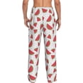 thumbnail image 3 of Xecao Hand Drawn Watermelon Men's Straight Lounge Pajama Pants: The Ultimate in Comfortable Sleepwear, 3 of 9