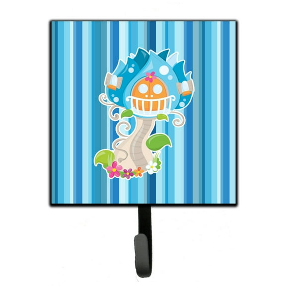 Carolines Treasures BB6914SH4 Fairy House Blue Stripes Leash or Key Holder Single Hook multicolor