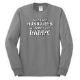 thumbnail image 2 of Wild Bobby, Only the Best Daddies Gets Promoted to Husband, Father's Day, Men Long Sleeve Shirt, Heather Grey, Small, 2 of 3