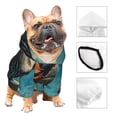 thumbnail image 2 of Bingfone Blue Watercolor Duck Dog Clothes Hoodie, Pet Winter Coat,Puppy Sweatshirts for Small Dogs Boy Girl,Suitable for All Breeds-XX-Large, 2 of 6