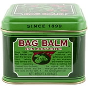 Vermonts Original Bag Balm Hydratant pour la peau, boîte de 4 onces, pommade hydratante pour peau sèche qui peut se fissurer ou s'irriter les mains, les pieds, les coudes, les genoux, les épaules e