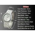 thumbnail image 2 of Blekon Collections Women's 33mm Case Hexagon Patterned Metal Bangle Watch, 2 of 5