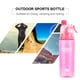 thumbnail image 5 of Botella de agua deportiva de verano fresca con pulverizador portátil botella de agua potable con pulverizador frío de plástico teteras hidratantes para exteriores, 5 of 7