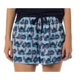 thumbnail image 4 of Disney Womens' Lilo & Stitch Wipeout Short Sleeve and Short Sleep Pajama Set, 4 of 7