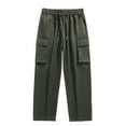 thumbnail image 4 of LIUJUNSHOP Multi-Pocket Cargo Pants for Men Men's Loose Fit Straight Leg Cargo Pants Cool Ice Fiber Lightweight Outdoor Casual Trousers For, 4 of 4