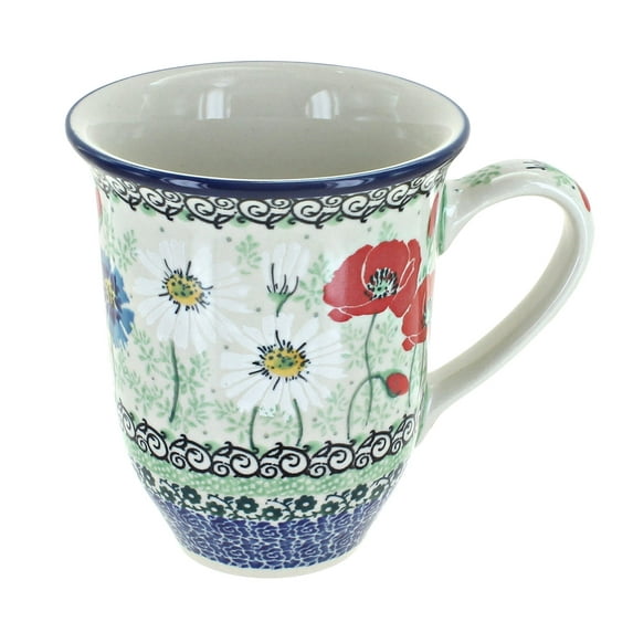 Blue Rose Polish Pottery Summer Dawn Large Coffee Mug