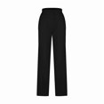 thumbnail image 3 of Womens Straight Casual Pants Plus Size Solid Color Leg Pants Elastic High Waisted Lounge Pants Fall Trousers Long Pants with Pocket, 3 of 6
