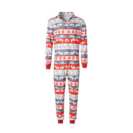 

Amuver Family Matching Christmas Pajamas Women Cotton Jammies Men Sleepwear Outfits Holiday Sleepwear Parent-Child Clothes