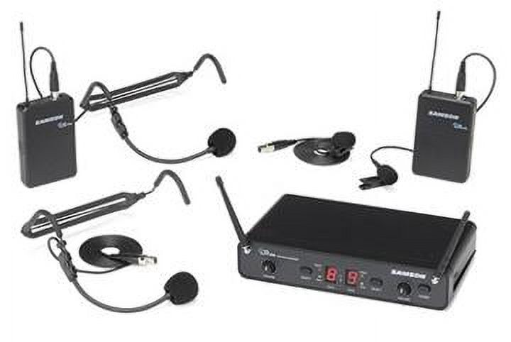 Samson Concert 288 Presentation Dual-Channel Wireless Microphone System with 2 Headset Mics & 2 Lav Mics (I: 518 to 566 MHz) - image 2 of 2