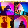 thumbnail image 3 of Sunset Lamp | Sunset Projection Lamp | Rotation Sunset Projector LED Lamp, TIK Tok Adjustable Romantic Visual Sunset Projection Lamp USB Port, Photography/Selfie/Home/Living Room/Bedroom Decor, 3 of 7