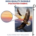 thumbnail image 4 of America Forever Soaring Bald Eagle Summer Garden Flag 12.5 x 18 inches Sunset Flying Bird Duo Double Sided Seasonal Yard Outdoor Decorative American Eagle Garden Flag, 4 of 5