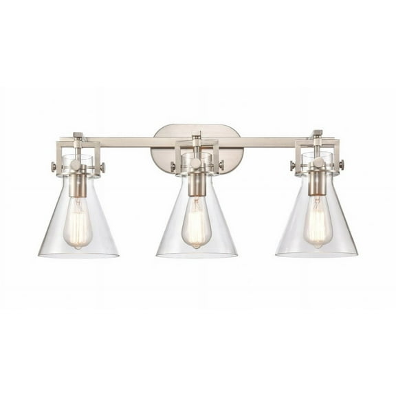 Innovations Lighting - Newton - 3 Light Newton Cone Bath Vanity In