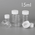 thumbnail image 2 of 100Pcs Refillable Bottles 15Ml Plastic PET Clear Empty Seal Bottles Container with Screw Cap, 2 of 6