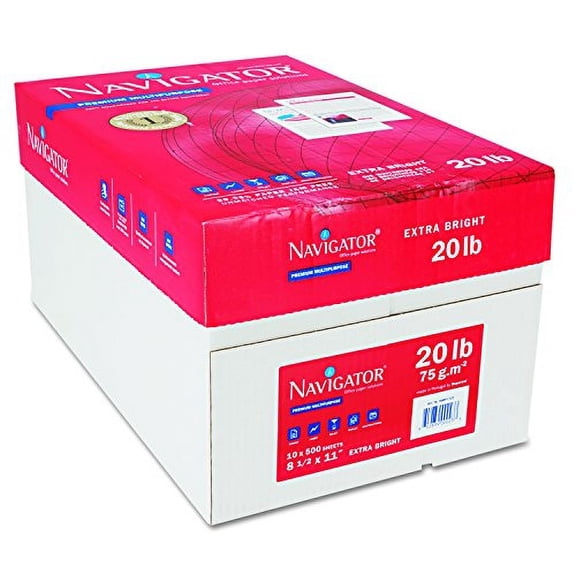 NMP1120 Premium Multipurpose Paper 97 Brightness 20lb 8-1/2x11 White 5000/Carton