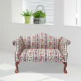 thumbnail image 4 of Floral Pattern Wooden Sofa 112 Scale Furniture Elegant and, 4 of 5