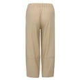 thumbnail image 4 of zuwimk Pants For Women,Women's Harem Pants High Waist Yoga Boho Trousers with Pockets Z-Khaki,M, 4 of 5