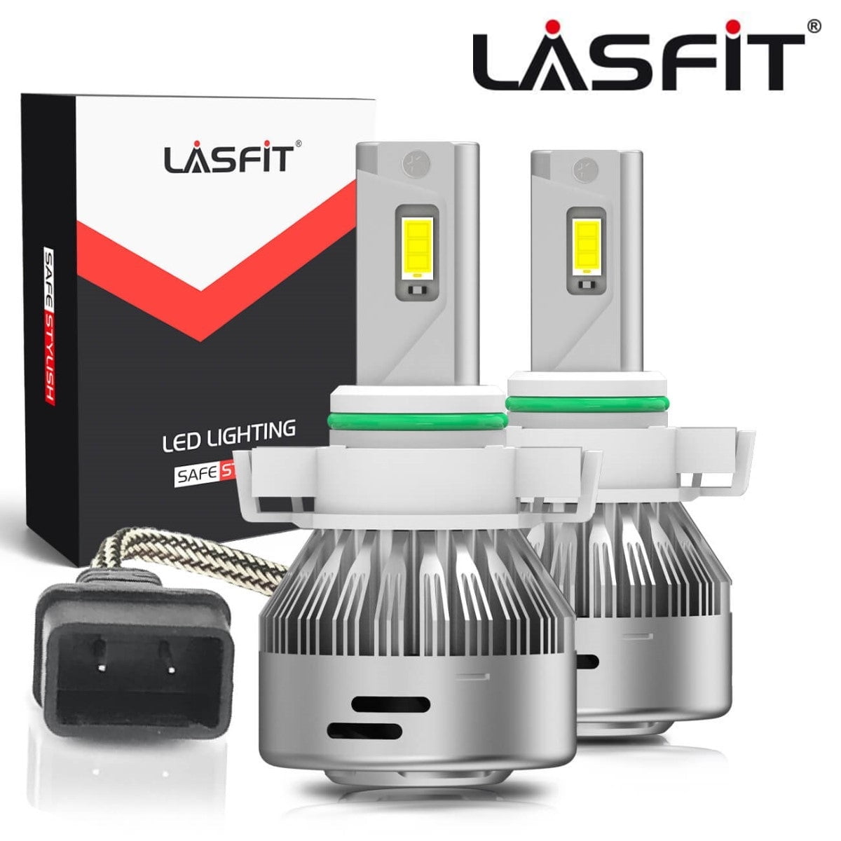 bid talsmand døråbning Lasfit 5202 2504 PSX24W Car LED Fog Light Bulbs, 60W 6000LM 6000K ,2 Bulbs  - Walmart.com