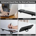 thumbnail image 2 of Mini Laptop Stand,Portable Foldable & Lightweight Ergonomic Riser with Ventilated Cooling,Fits 10-17.3 Inch Notebooks and Keyboards,Silver,Black, 2 of 5