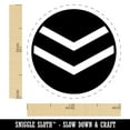 thumbnail image 2 of Chevron Arrow in Circle Self-Inking Rubber Stamp Ink Stamper - Purple Ink - Medium 1 Inch, 2 of 7