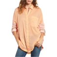 thumbnail image 1 of Free People Womens Rainbow Rays Button Up Shirt, 1 of 2