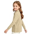 thumbnail image 4 of GrmtClth Girls School Uniform Breathable Pique Polo Shirts Lapel Collar Back to School Plain Basic Tee Shirts Green 2-3Years, 4 of 8