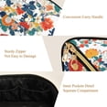 thumbnail image 5 of FORMRS Makeup Bag Travel Cosmetic Organizer for Women Fold Flat Zipper Pouch with Handle, Colorful Flowers Pattern, 5 of 8