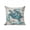 Turquoise Blue, variant on Outdoor Pillows Waterproof, Teal Starfish Coastal Bedding Throw Pillows with Insert for Couch Sofa Bed, Summer Beach Nautical Retro 16x16 Inch Pillowcases Decorative Camping Patio Pillow Set of 1