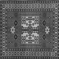 thumbnail image 1 of Ahgly Company Indoor Square Geometric Gray Traditional Area Rugs, 7' Square, 1 of 1