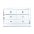 thumbnail image 2 of Comoda Cajonera Emilia Blanco y Plata - Kessa Muebles, 2 of 5