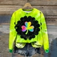 thumbnail image 6 of Womens St Patricks Day Tops Long Sleeve Crew Neck Pullover Irish Green Sweatshirt St Patrick's Day Shamrock Graphic Shirts, 6 of 7