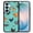 Barnyard Chicken Roosters Teal Background, variant on WIRESTER Shockproof Soft Rubber Cover Case for Samsung Galaxy S26+ / S26 Plus 6.7" 2026, Blue Owl On Light Blue Background