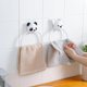 thumbnail image 3 of Toallero de mano de 2 piezas para montaje en pared, toallero para baño, cocina, práctico y hermoso Bulldog y Panda Home, 3 of 5