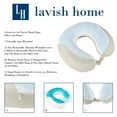 thumbnail image 3 of Memory Foam Travel Pillow- With Gel That Cools for Head/Neck Support with Pillowcase for Sleeping, Traveling, Airplanes, Trains by (Gray), 3 of 8