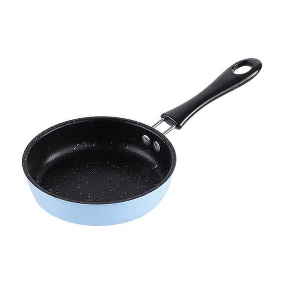Mini Nonstick Frying Pan Maifan Stone Coating Small Egg Cooker for Gourmet Cooking and Individual Portions Blue 4.7 Inch