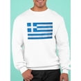 thumbnail image 2 of Greece Flag Design. Sweatshirt Men -Image by Shutterstock, Male 4X-Large, 2 of 4