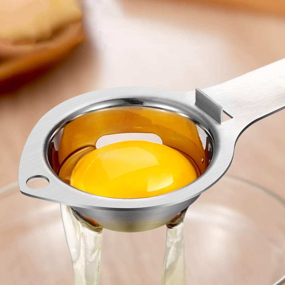 Egg Separator Egg Yolk White Separator,Stainless Steel Yolk Separator,Gravy Separator,Kitchen Gadgets And Tools 
