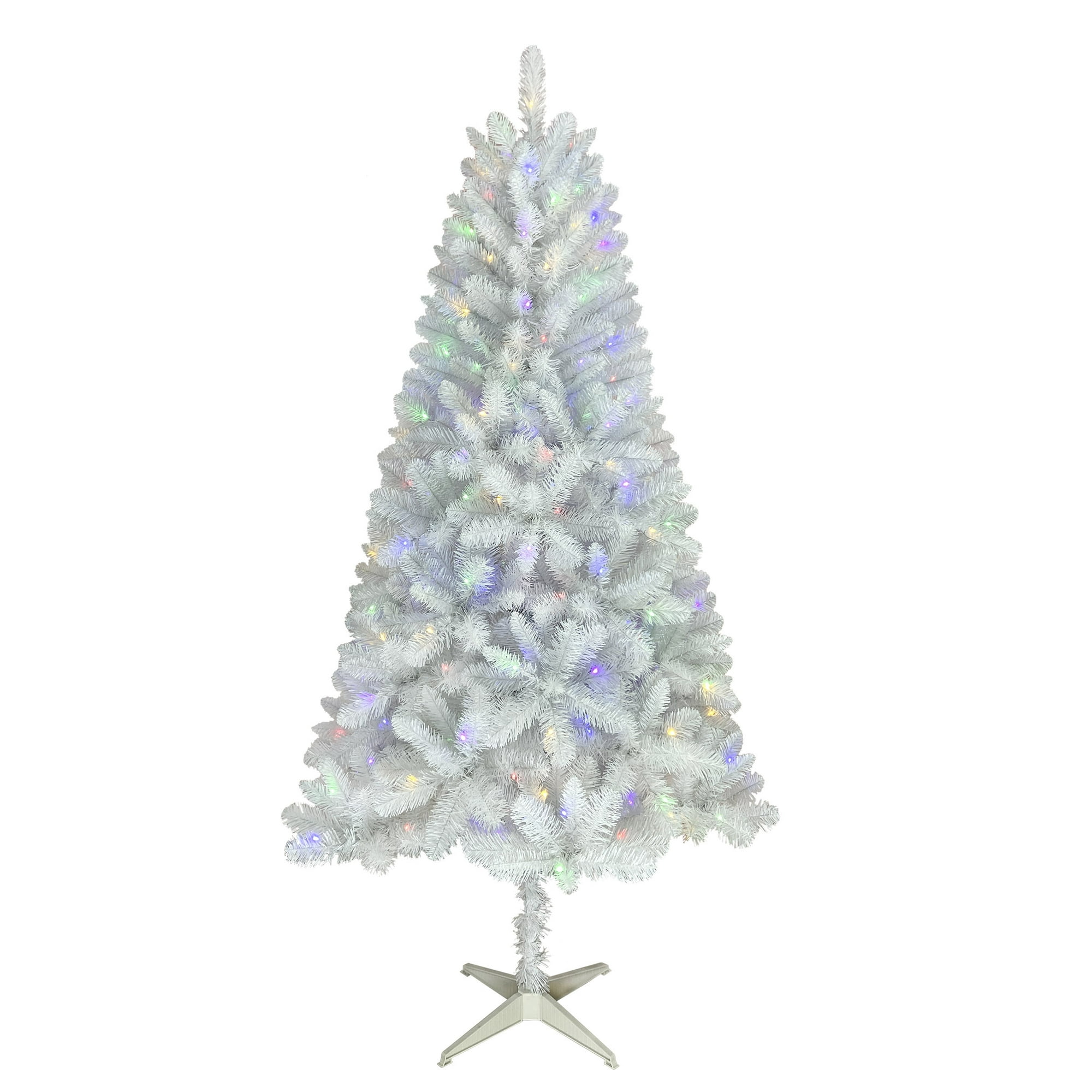 Holiday Time 6.5' Pre-Lit LED Paxton Pine Christmas Tree-White