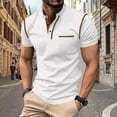 thumbnail image 2 of LTTVQM Men's 2026 Henley Shirts Short Sleeve Classic Button T-Shirts Lightweight Summer Tees Tops with Pocket White XL, 2 of 4