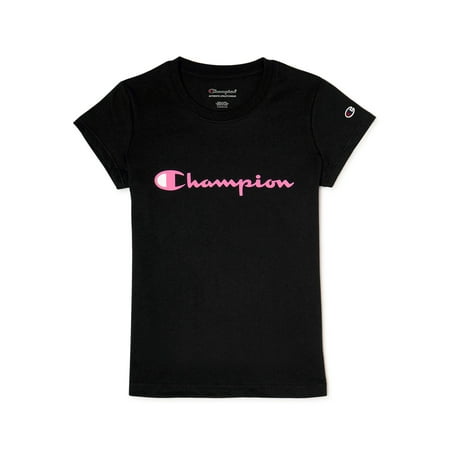 

Champion Girls Classic Script Short Sleeve Graphic Tee Sizes 2T-6X
