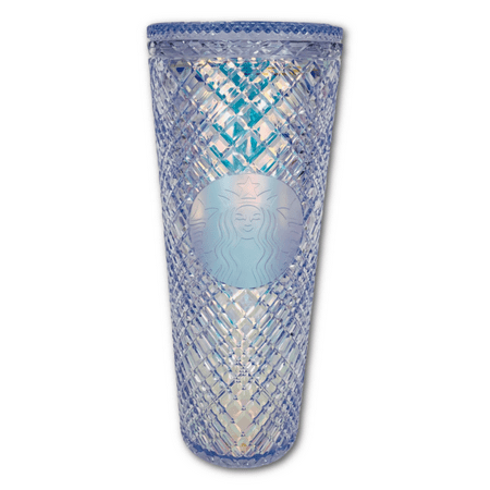 

Starbucks 2022 Winter Release Limited Edition Unicorn Jeweled Lavender Oil Slick Rainbow Textured Tumbler Venti 24 oz