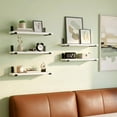thumbnail image 5 of Fairy Floating Shelves, Rustic Wood Wall Storage Shelves Set of 5, 15.7in x 4.7in x 0.6in, White, 5 of 9