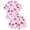 1-168Pink446, variant on MEZZALL Kids Halloween Pumpkin Pattern PJs Set Lapel Collar Short Sleeve Shirt Tops Elastic Waist Shorts Girls Nightwear Trendy Pajamas Sets