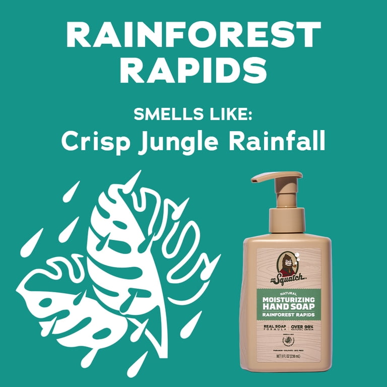 Dr. Squatch Liquid Hand Soap, Natural Moisturizing Hand Wash