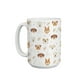thumbnail image 3 of Duo de Tazas de cerámica 445 ml con diseño ilustrado de perros, 3 of 8