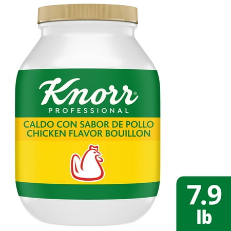 Knorr Professional Caldo de Pollo, Shelf Stable Chicken Flavor Granulated Bouillon, 7.9 pounds