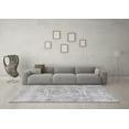 thumbnail image 3 of Ahgly Company Indoor Round Abstract Gray Modern Area Rugs, 5' Round, 3 of 4